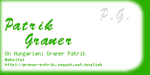 patrik graner business card